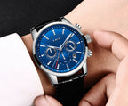 Classic Chronograph Watch – Premium Leather Business Style