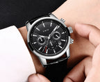 Classic Chronograph Watch – Premium Leather Business Style