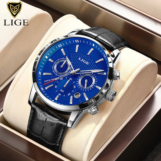 Classic Chronograph Watch – Premium Leather Business Style