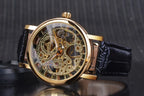 Reloj de Lujo con Esqueleto Dorado