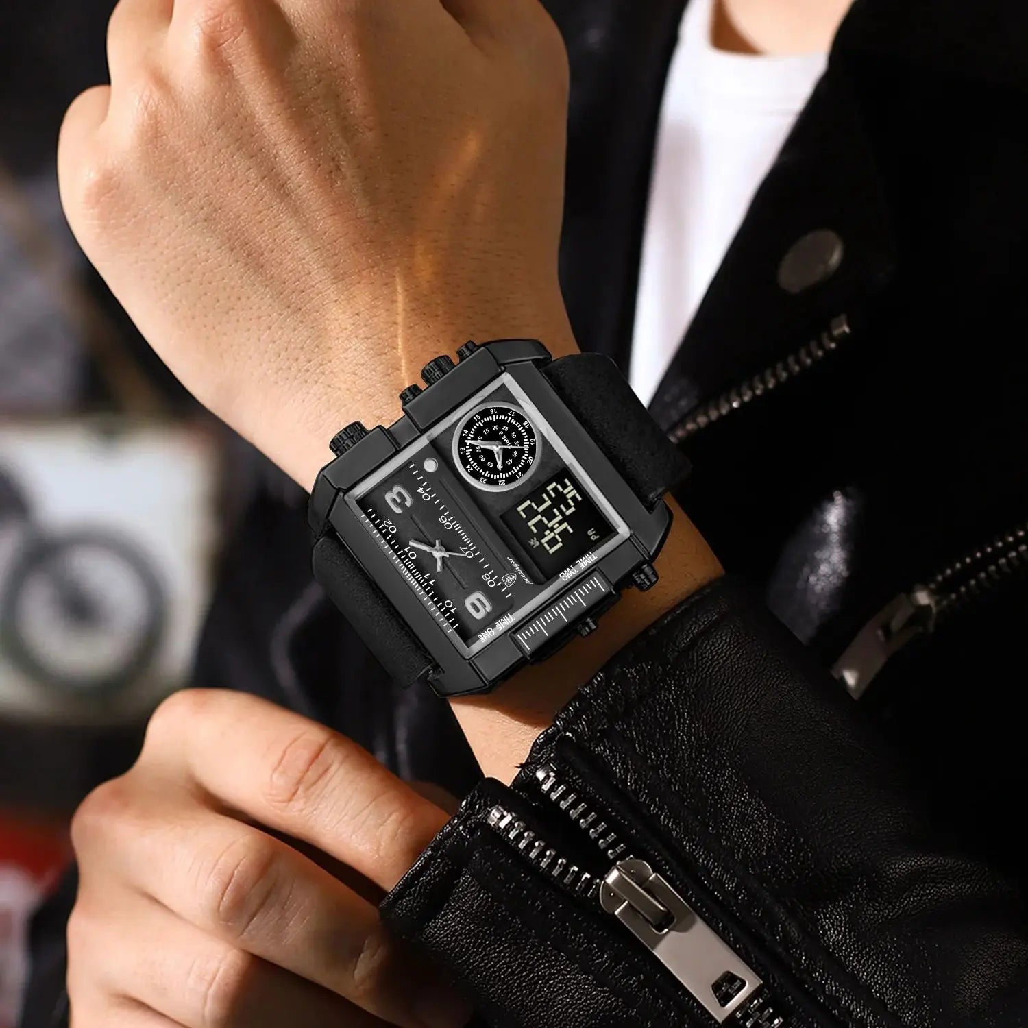 Square Tactical Digital Watch – Waterproof Edition