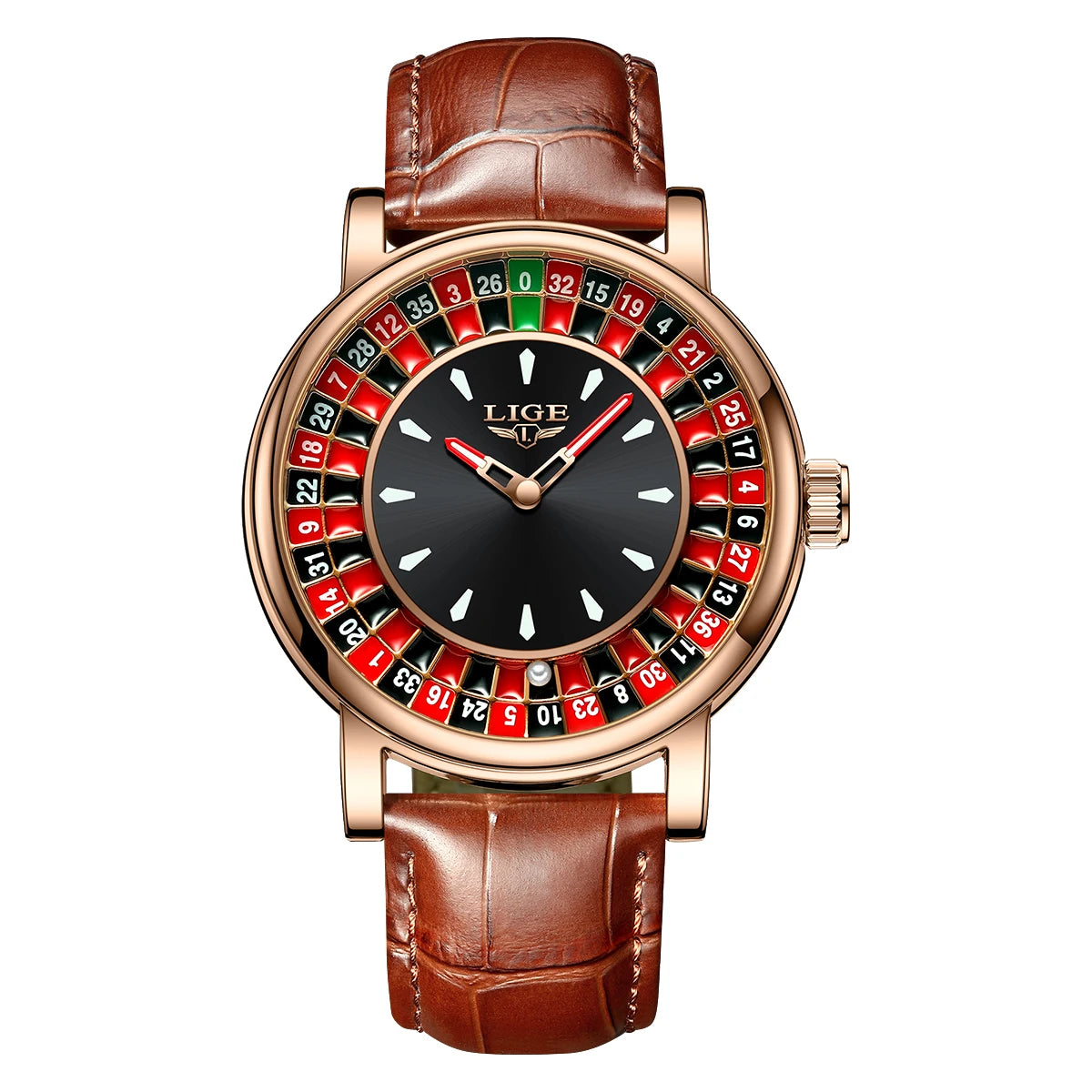 Roulette Style Luxury Watch – Unique Dial Edition