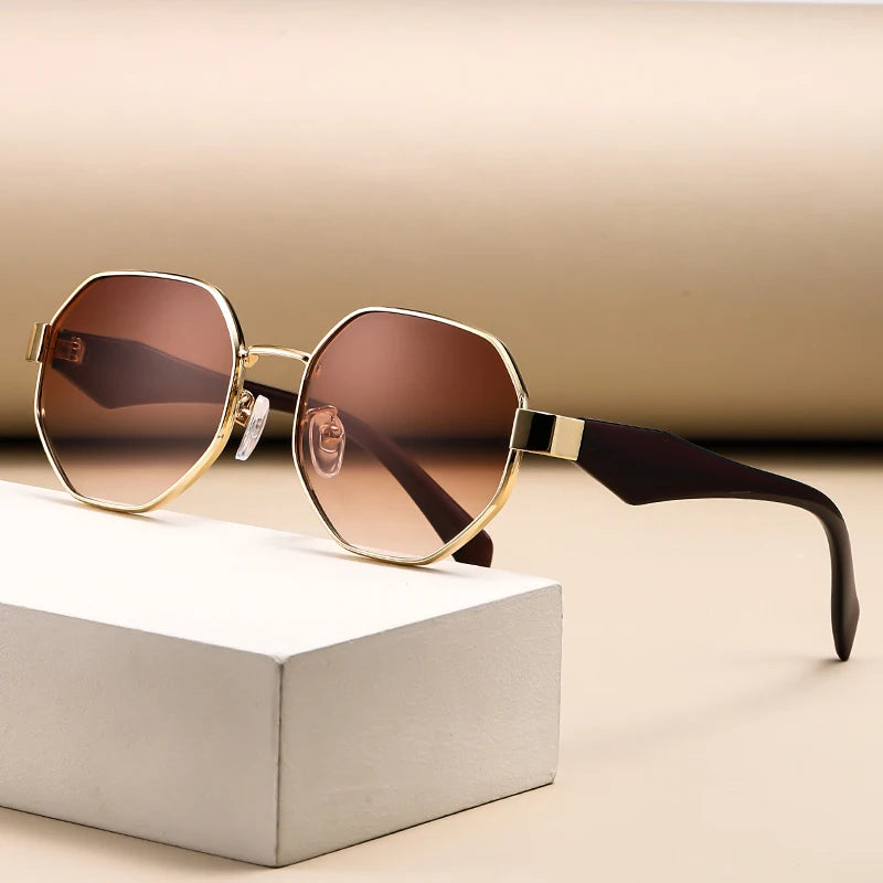 Retro Round Frame Sunglasses