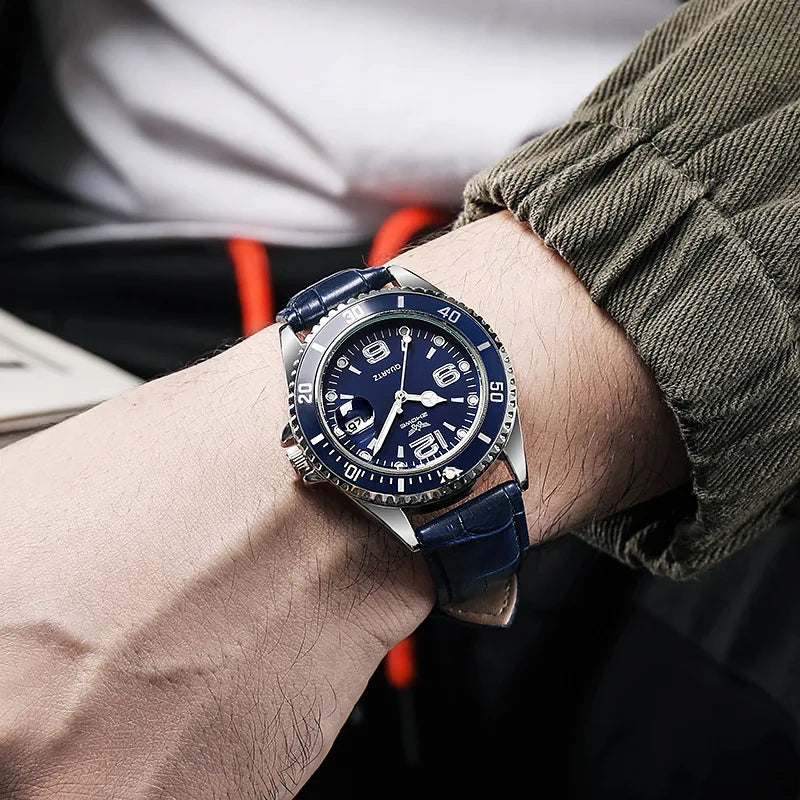 Classic Business Watch – Leather Strap Elegant Edition