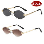 Rimless Rhombus Sunglasses