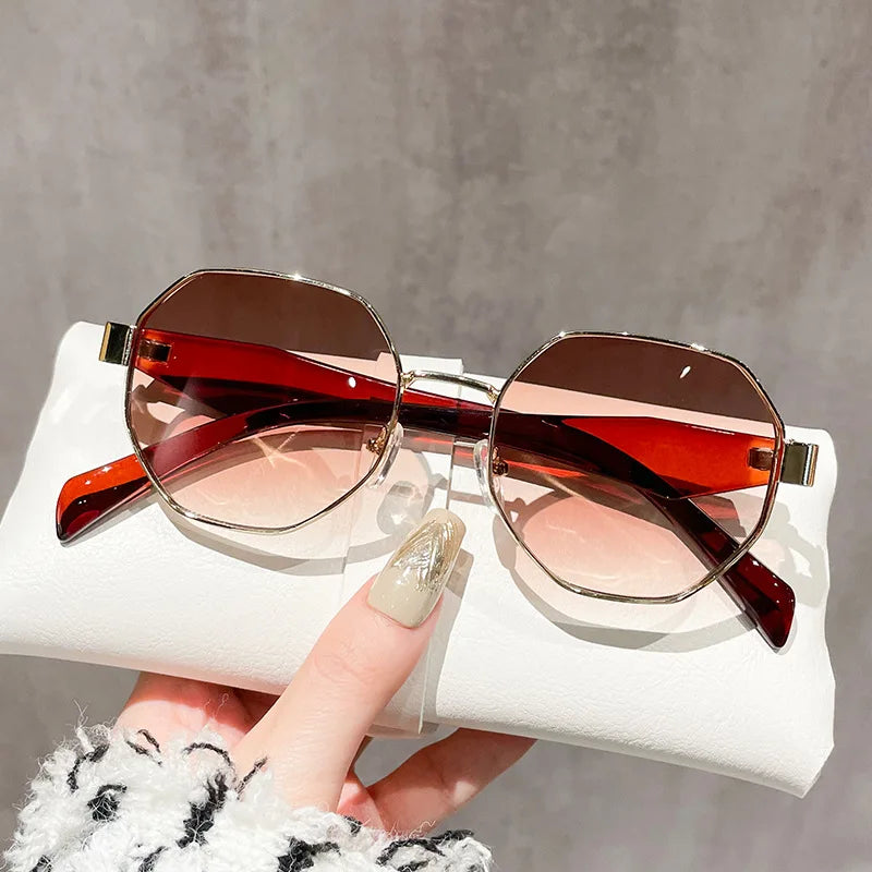 Retro Round Frame Sunglasses