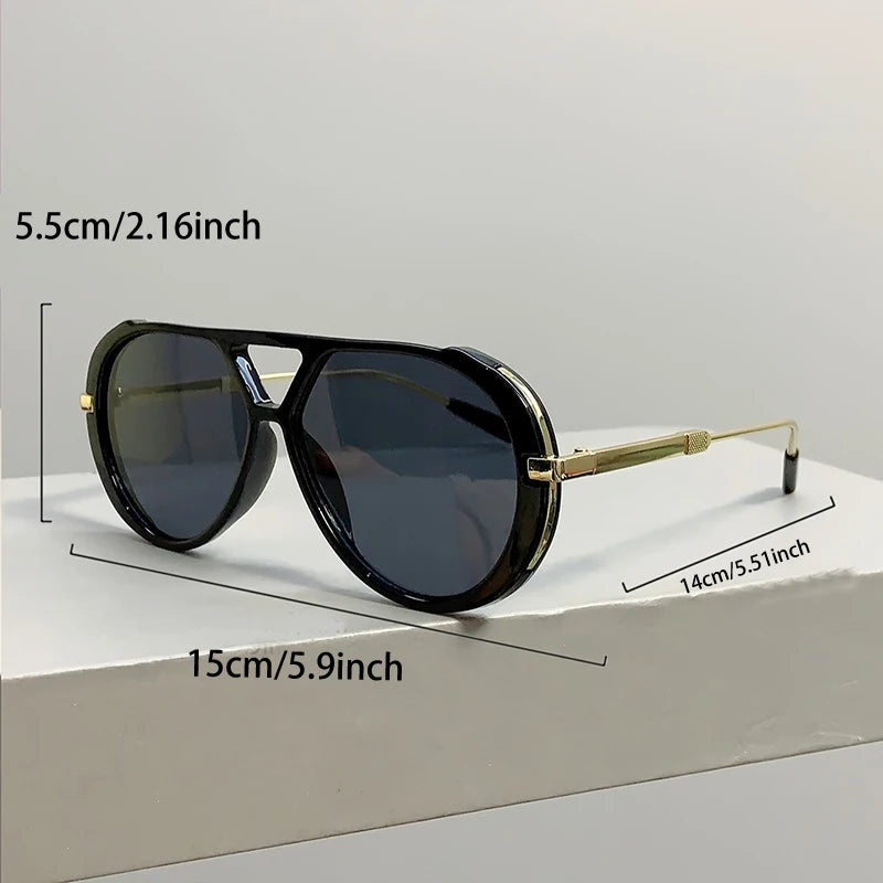 Vintage Double Bridge Pilot Sunglasses