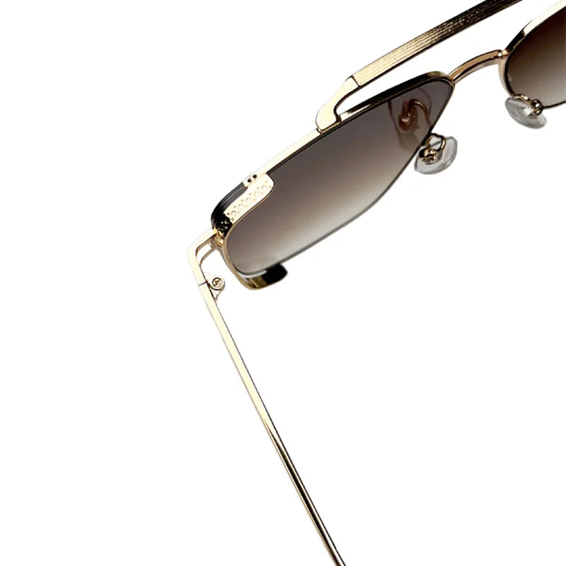 NUBCO Gradient Square Sunglasses – Metal Frame UV400