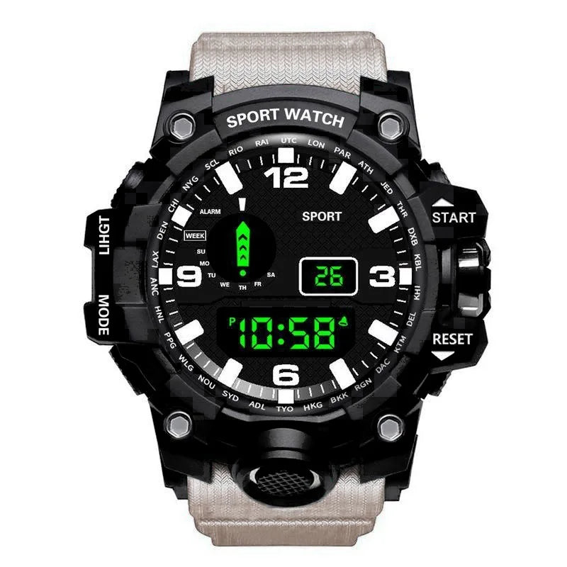 Tactical Sport Watch – Dual Display Waterproof
