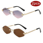 Rimless Rhombus Sunglasses