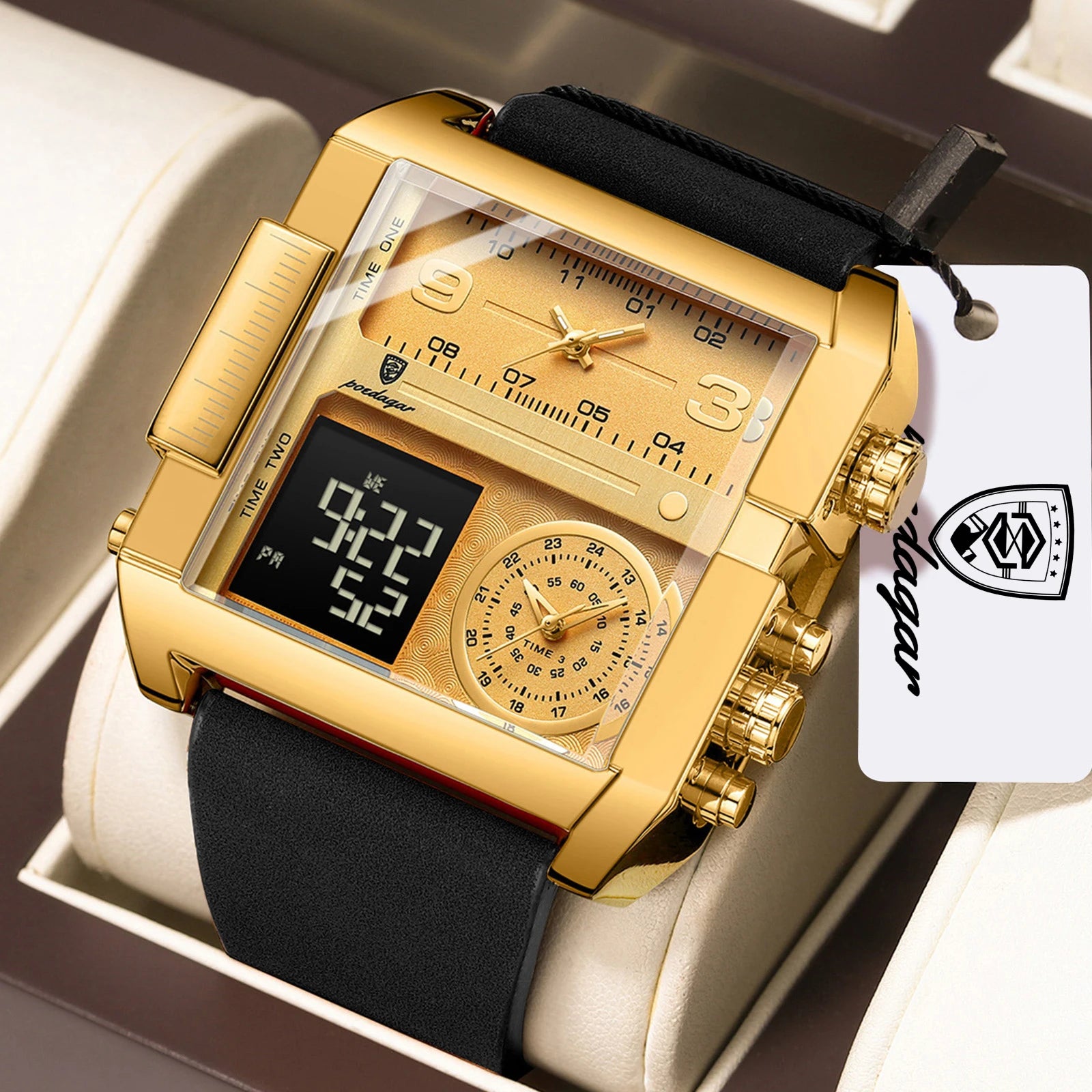 Square Tactical Digital Watch – Waterproof Edition