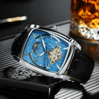 Reloj Esqueleto Tonneau de Lujo – Edición Automática de Fase Lunar