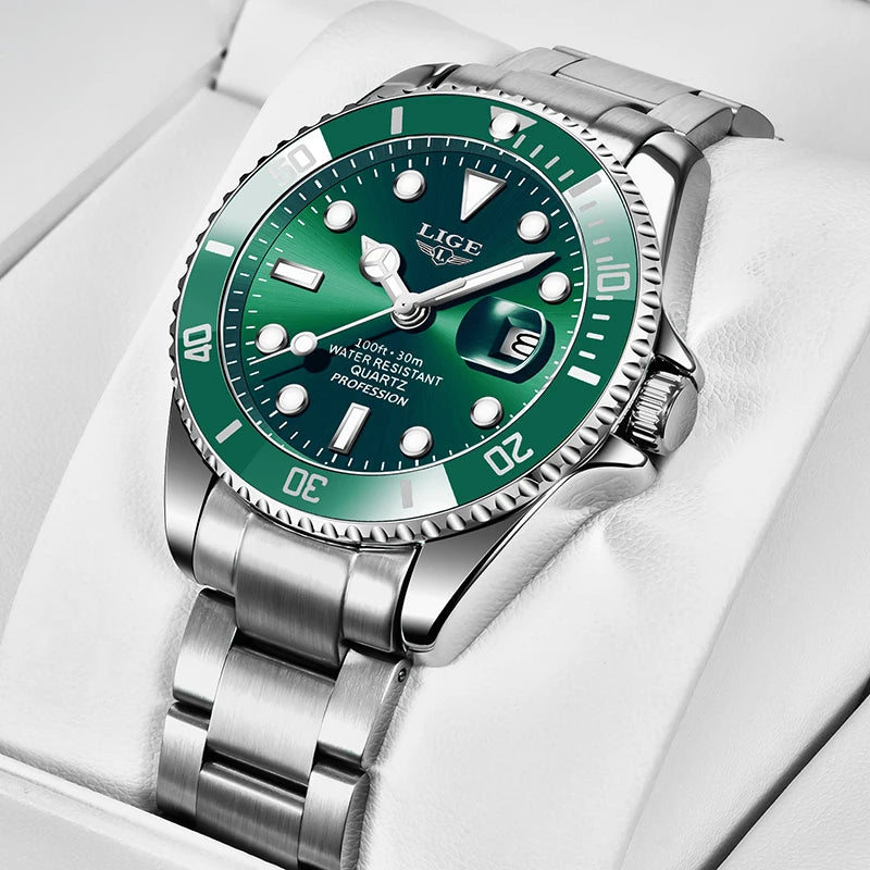 Premium Diver Watch – 30ATM Waterproof Steel