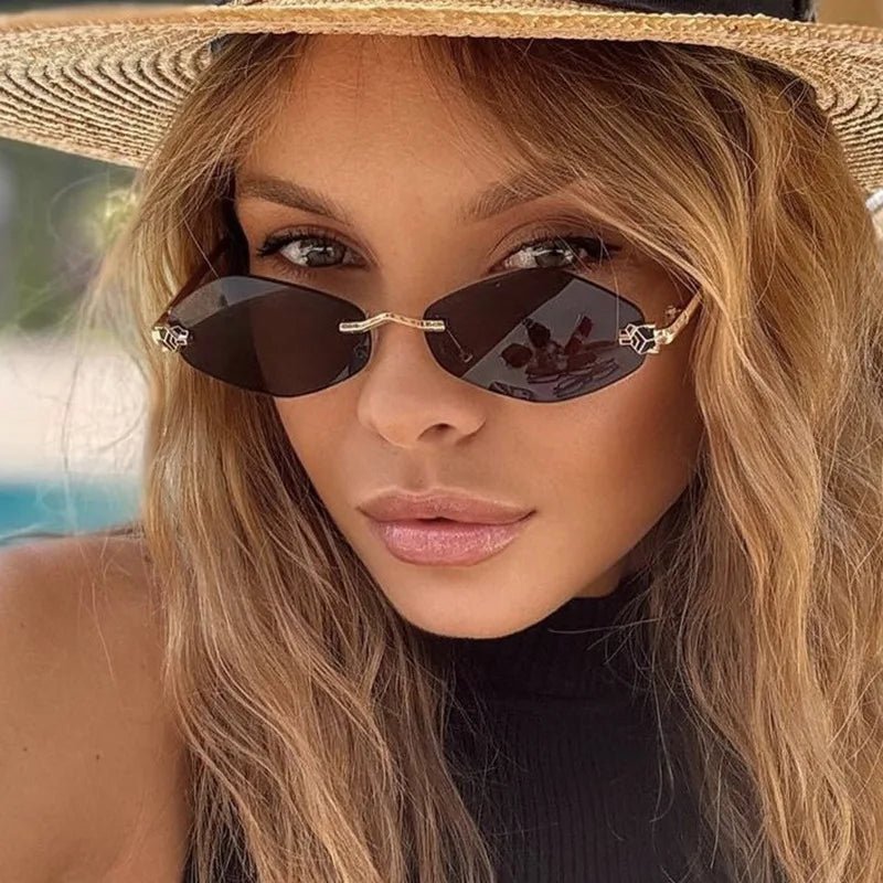Rimless Rhombus Sunglasses