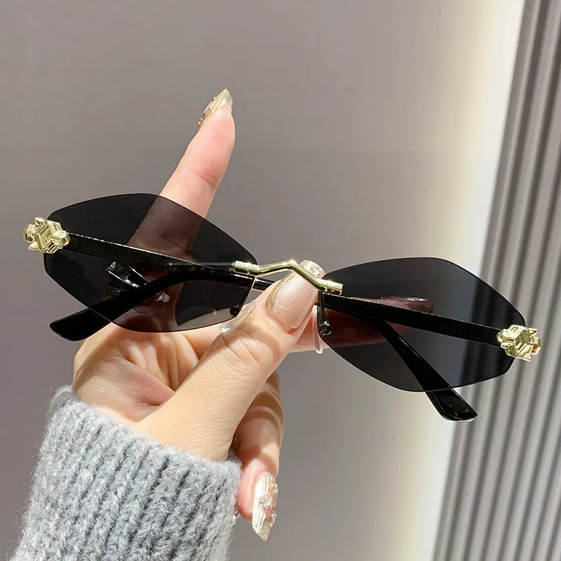 Rimless Rhombus Sunglasses