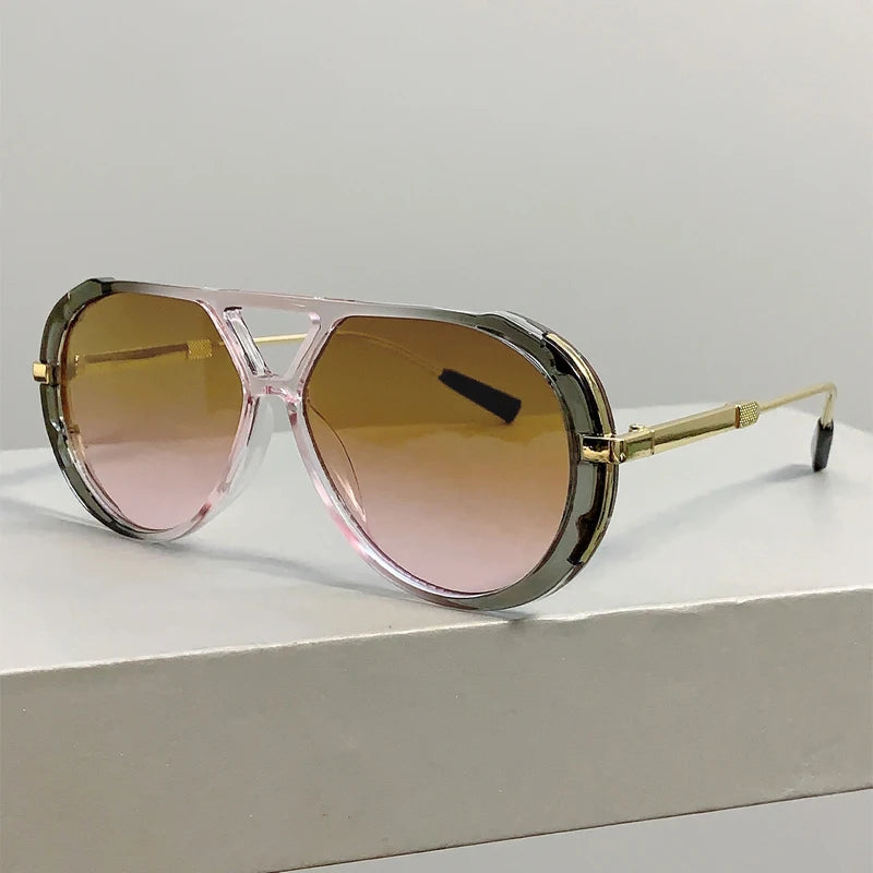 Vintage Double Bridge Pilot Sunglasses
