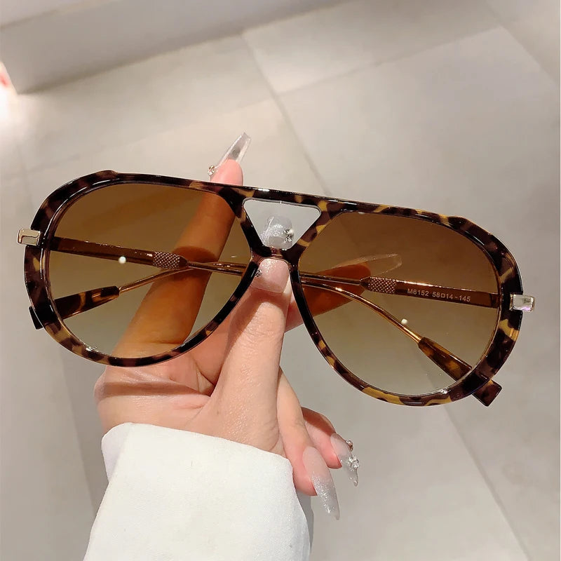 Vintage Double Bridge Pilot Sunglasses