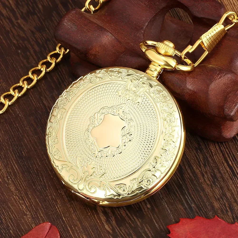 Classic Gold Vintage Pocket Watch Necklace
