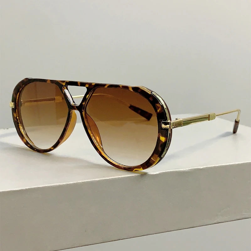 Vintage Double Bridge Pilot Sunglasses
