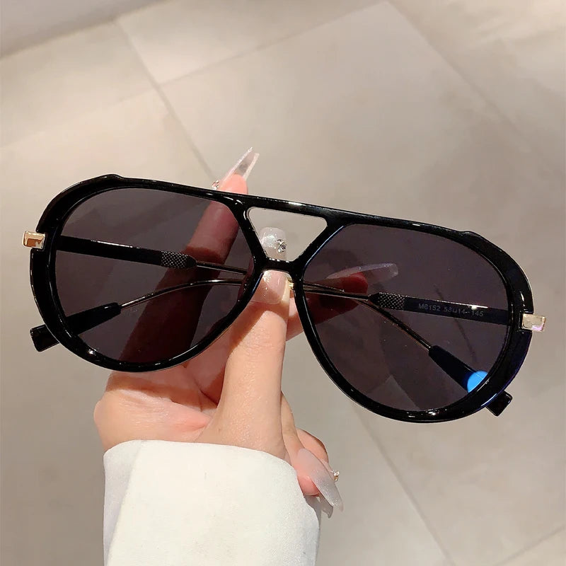 Vintage Double Bridge Pilot Sunglasses