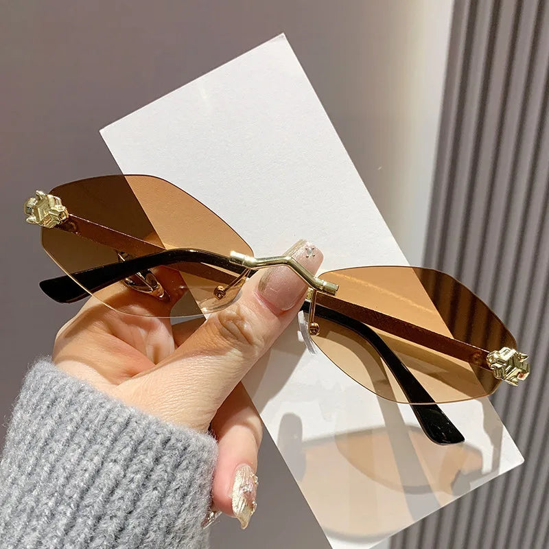 Rimless Rhombus Sunglasses