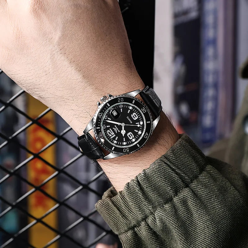 Classic Business Watch – Leather Strap Elegant Edition