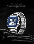 Reloj digital de acero de lujo – Edición militar sumergible