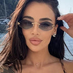 Rimless Rhombus Sunglasses