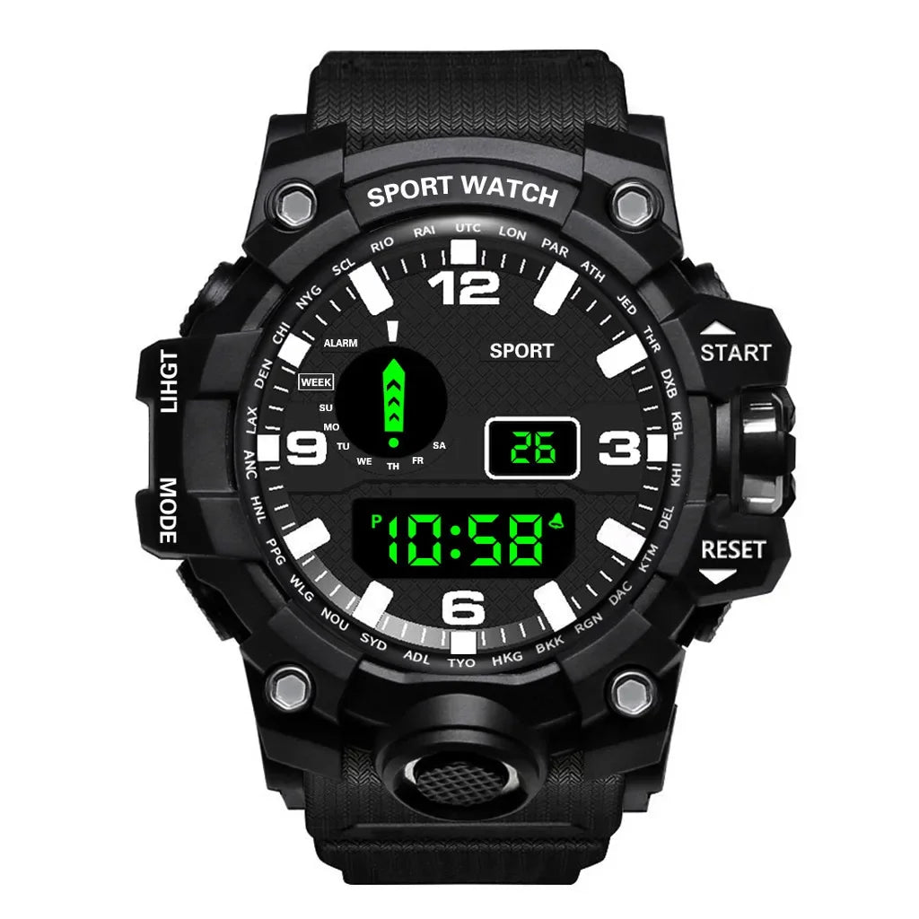 Tactical Sport Watch – Dual Display Waterproof