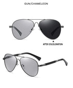 Titanium Photochromic Sunglasses – Polarized UV400