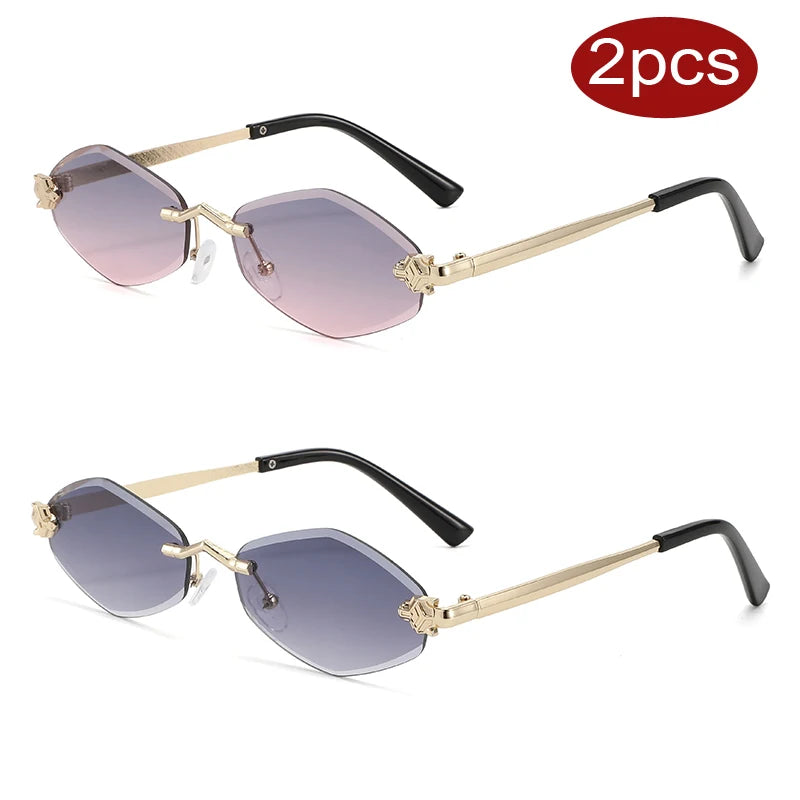 Rimless Rhombus Sunglasses