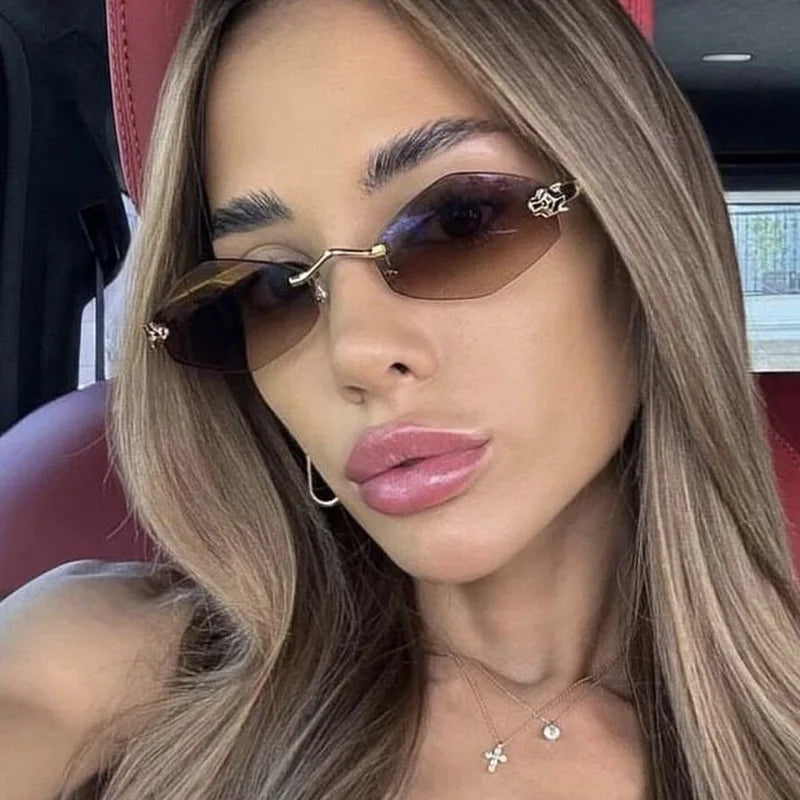 Rimless Rhombus Sunglasses