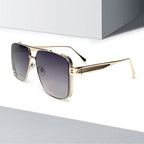NUBCO Gradient Square Sunglasses – Metal Frame UV400