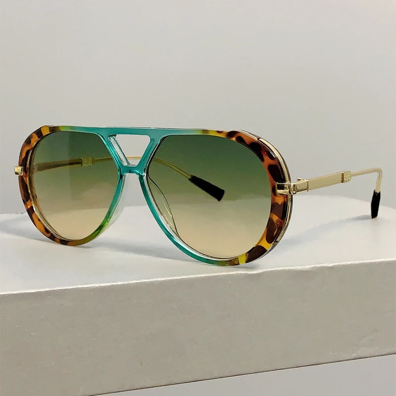Vintage Double Bridge Pilot Sunglasses