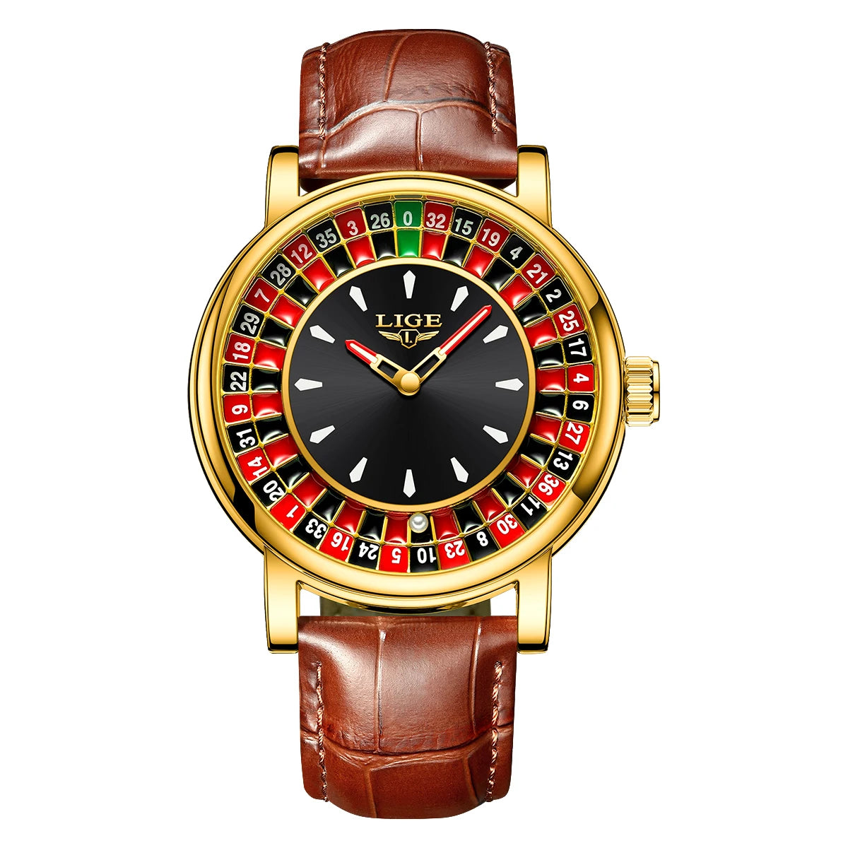 Roulette Style Luxury Watch – Unique Dial Edition