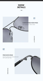 Titanium Photochromic Sunglasses – Polarized UV400