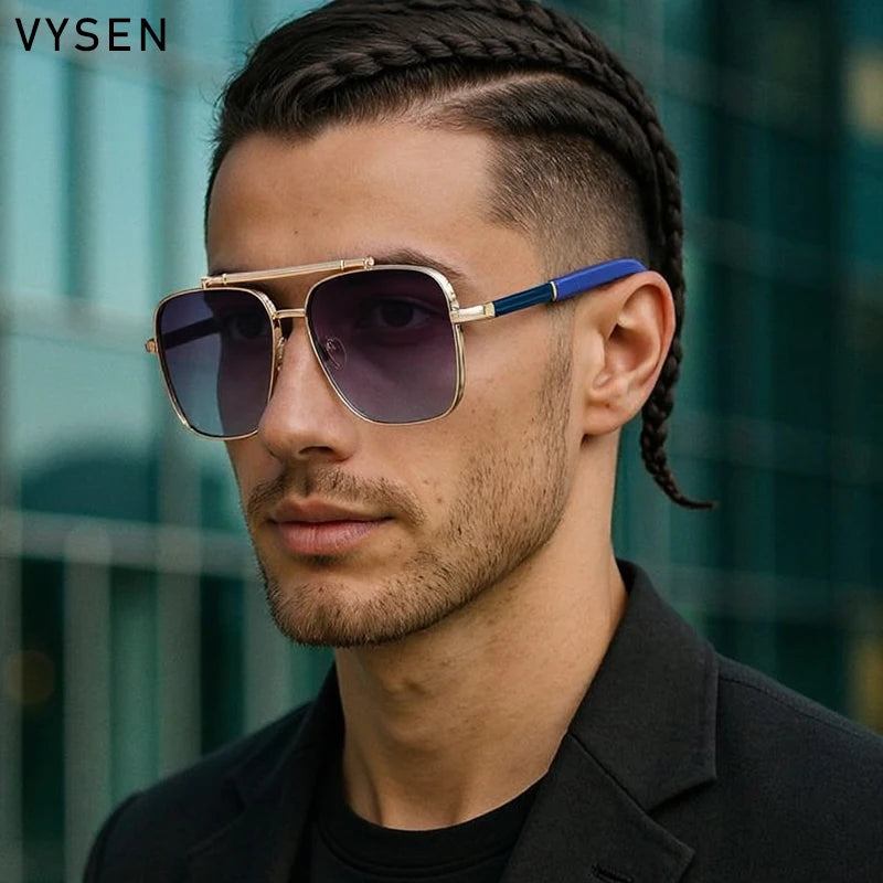 NUBCO Oversized Aviator Sunglasses – Double Bridge UV400