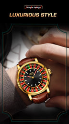 Roulette Style Luxury Watch – Unique Dial Edition