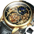 Luxury Tourbillon Skeleton Watch – Gold Automatic Edition