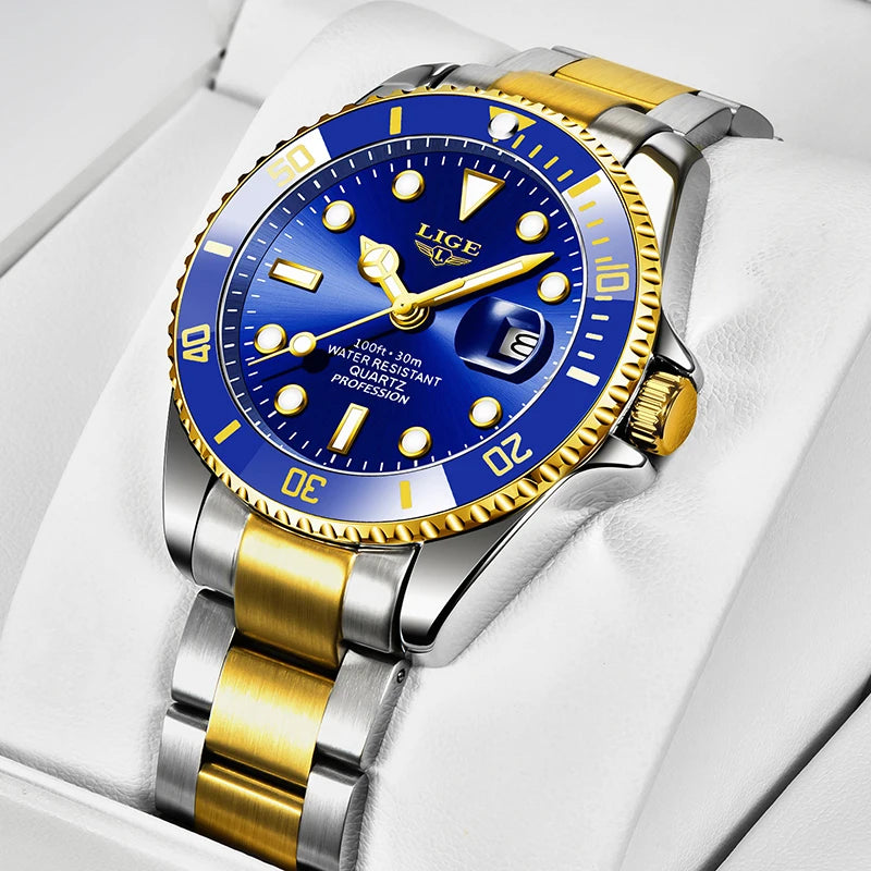 Premium Diver Watch – 30ATM Waterproof Steel