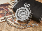 Luxury Skeleton Hexagonal Pocket Watch