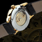 Luxury Tourbillon Skeleton Watch – Gold Automatic Edition