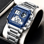 Reloj digital de acero de lujo – Edición militar sumergible