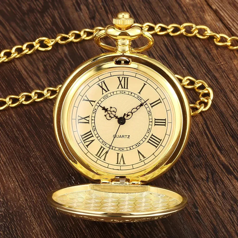 Classic Gold Vintage Pocket Watch Necklace