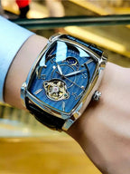 Reloj Esqueleto Tonneau de Lujo – Edición Automática de Fase Lunar