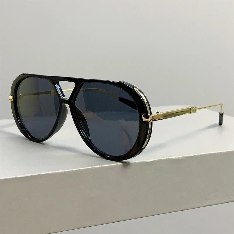 Vintage Double Bridge Pilot Sunglasses