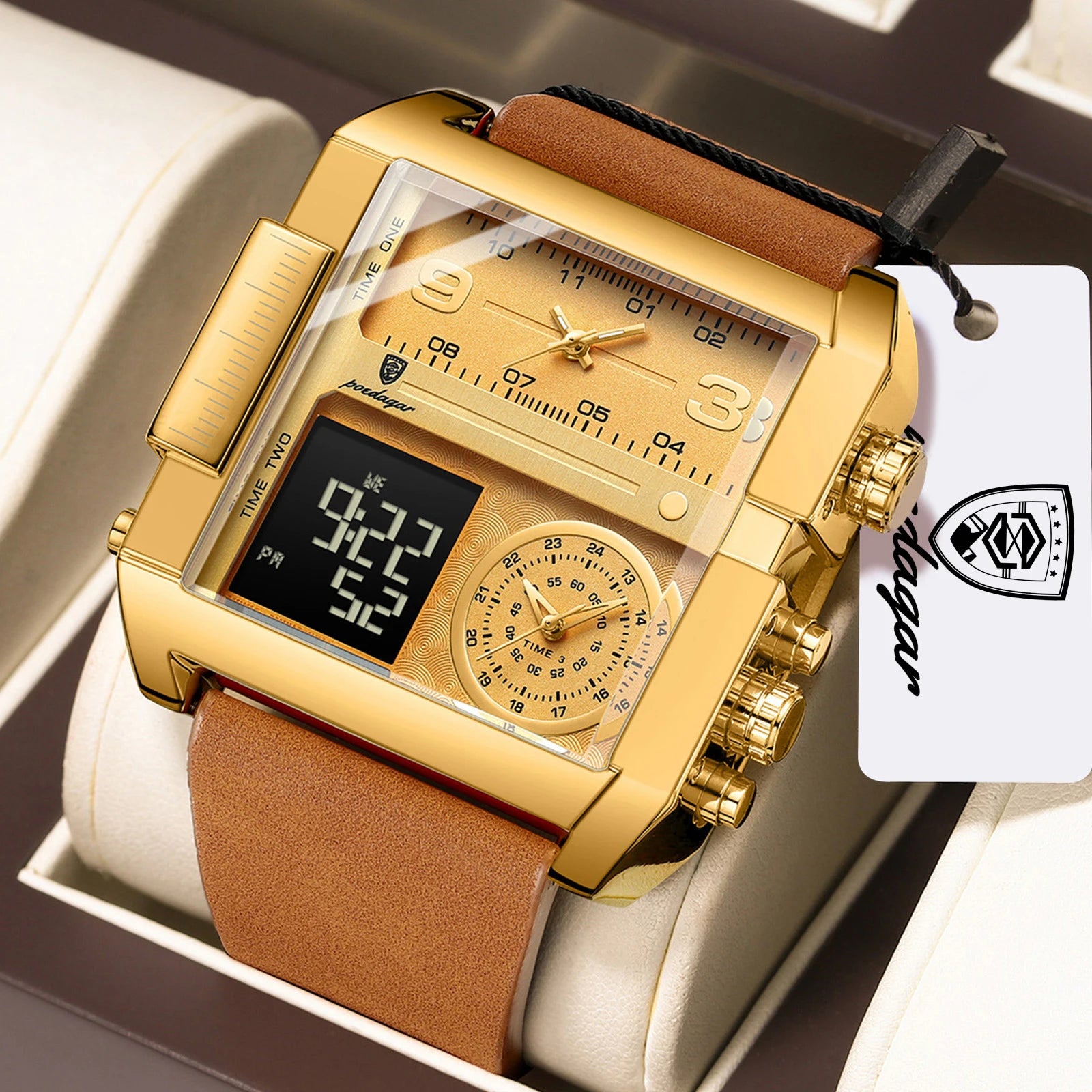 Square Tactical Digital Watch – Waterproof Edition