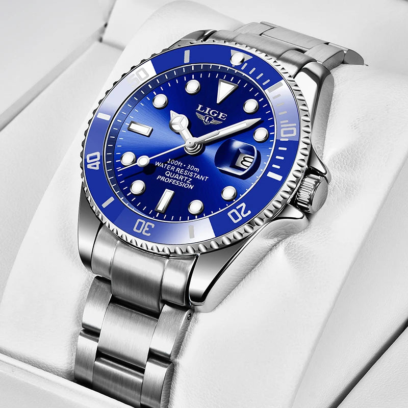 Premium Diver Watch – 30ATM Waterproof Steel