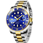 Blue Diver Watch – Stainless Steel Edition