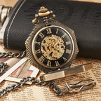 Luxury Skeleton Hexagonal Pocket Watch